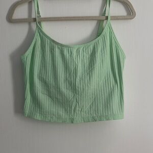 Old Navy Light Green Ribbed Camisole